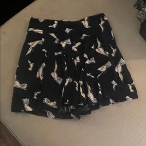 Black Patterned Women's shorts
